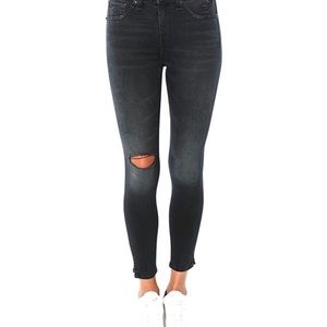 🖤💙RAG & BONE Slit Hem Capri Jean Dark Wash
